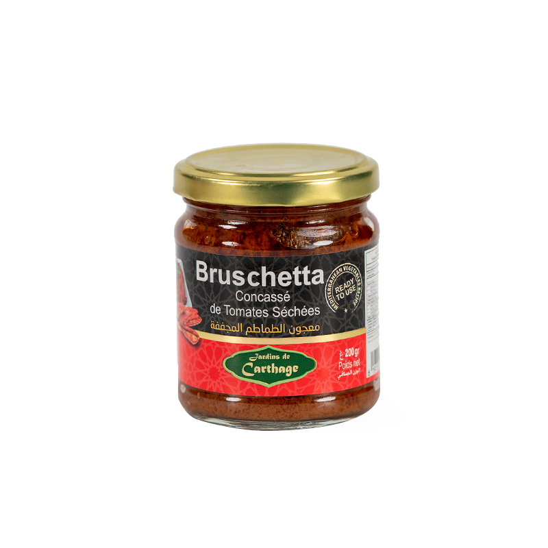 Bruschetta de tomates séchées  200 gr  (Jardins de Carthage)