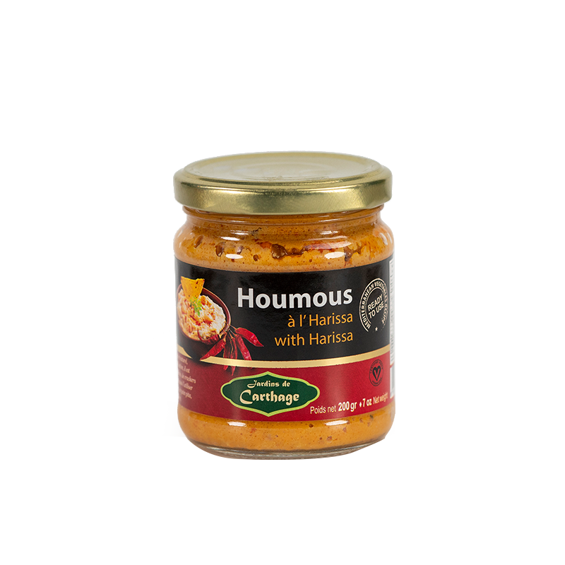 Houmous à l'harissa 200 gr   (Jardins de Carthage)