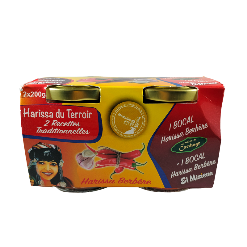 Duo harissa 200 gr  (Jardins de Carthage)