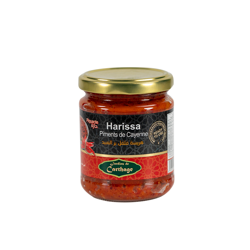 Harissa piment de Cayenne 200 gr  (Jardins de Carthage)