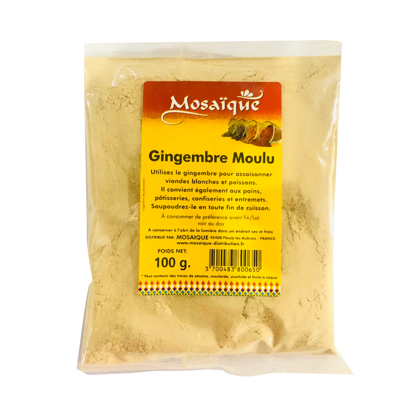Gingembre moulu 100 gr (Mosaïque)