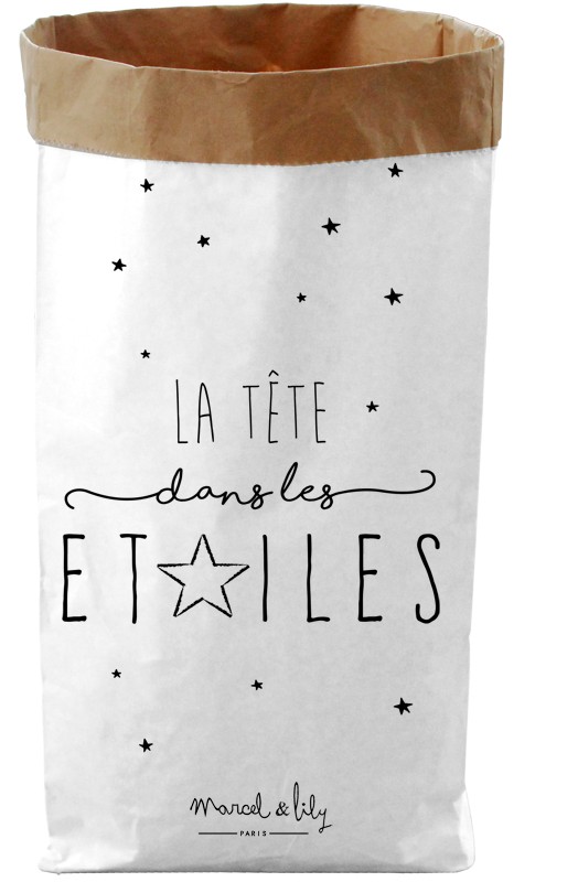 Paper Bag  "La tête dans les étoiles"
