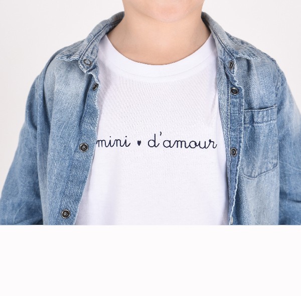 tee-shirt enfant bio- Collection Capsule "Mini d'Amour"