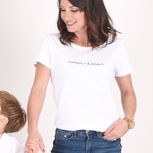 Tee-shirt bio femme - Collection Capsule  "Maman d'amour"