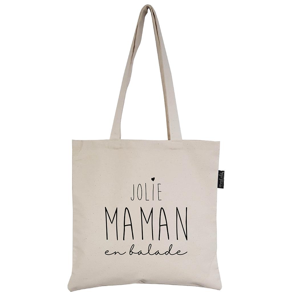 Tote-Bag écru "Jolie maman"