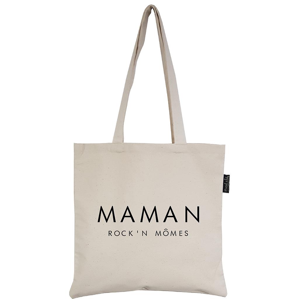 Tote-Bag écru "Maman rock'n mômes"