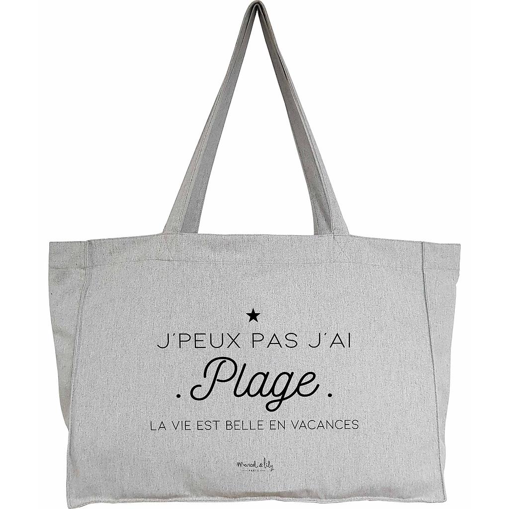 Big Bag  "J'peux pas j'ai plage"