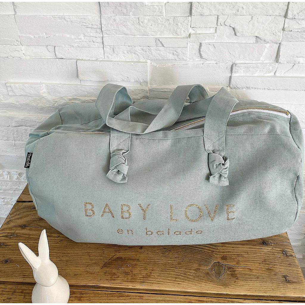 Sac Polochon bleu Caraïbe - Baby love en balade