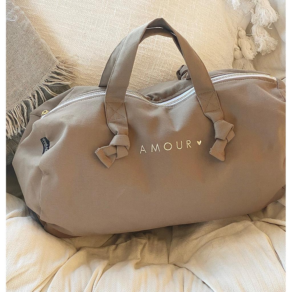 Mini sac polochon- tabac - Amour-