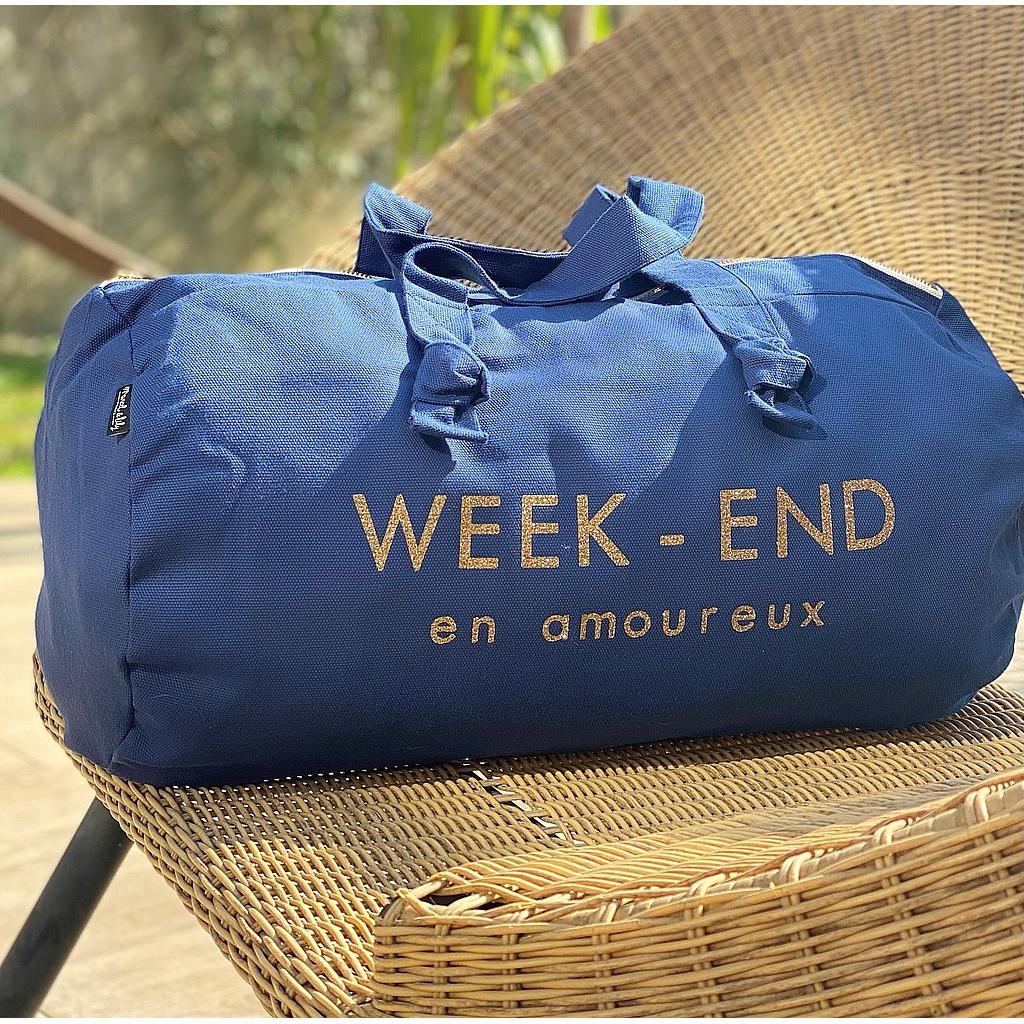 Sac Polochon - Marine - Week-end en amoureux