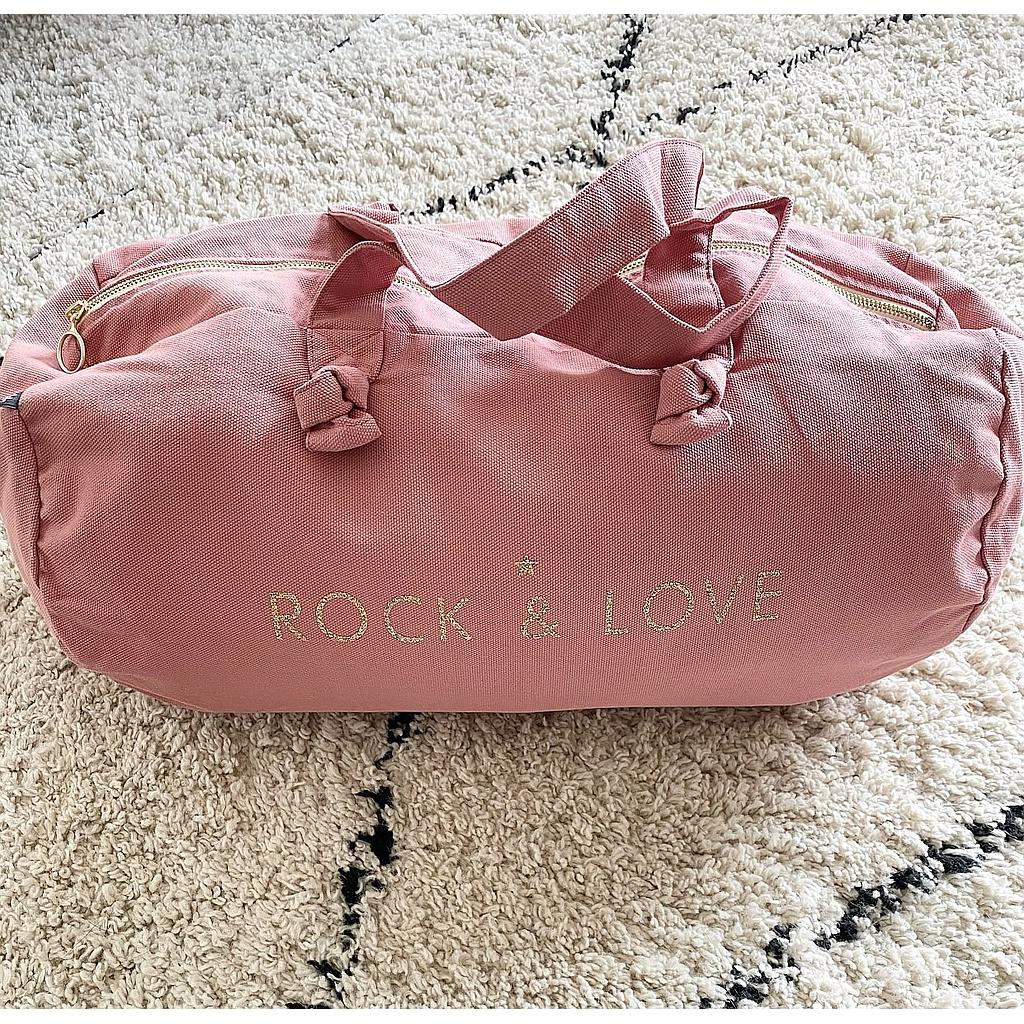 Sac Polochon vieux rose-Rock and Love