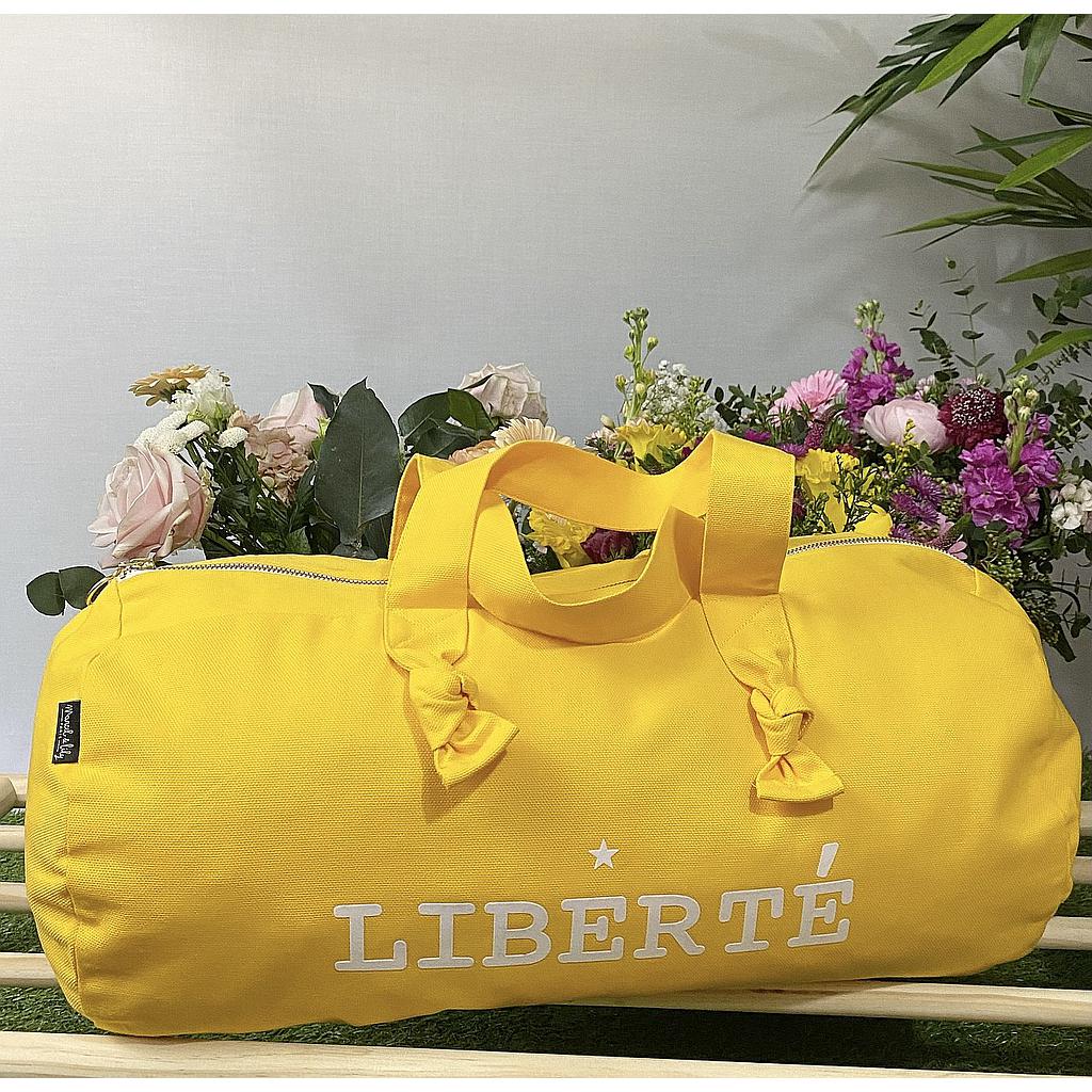 Sac Polochon- jaune Banana- LIBERTE
