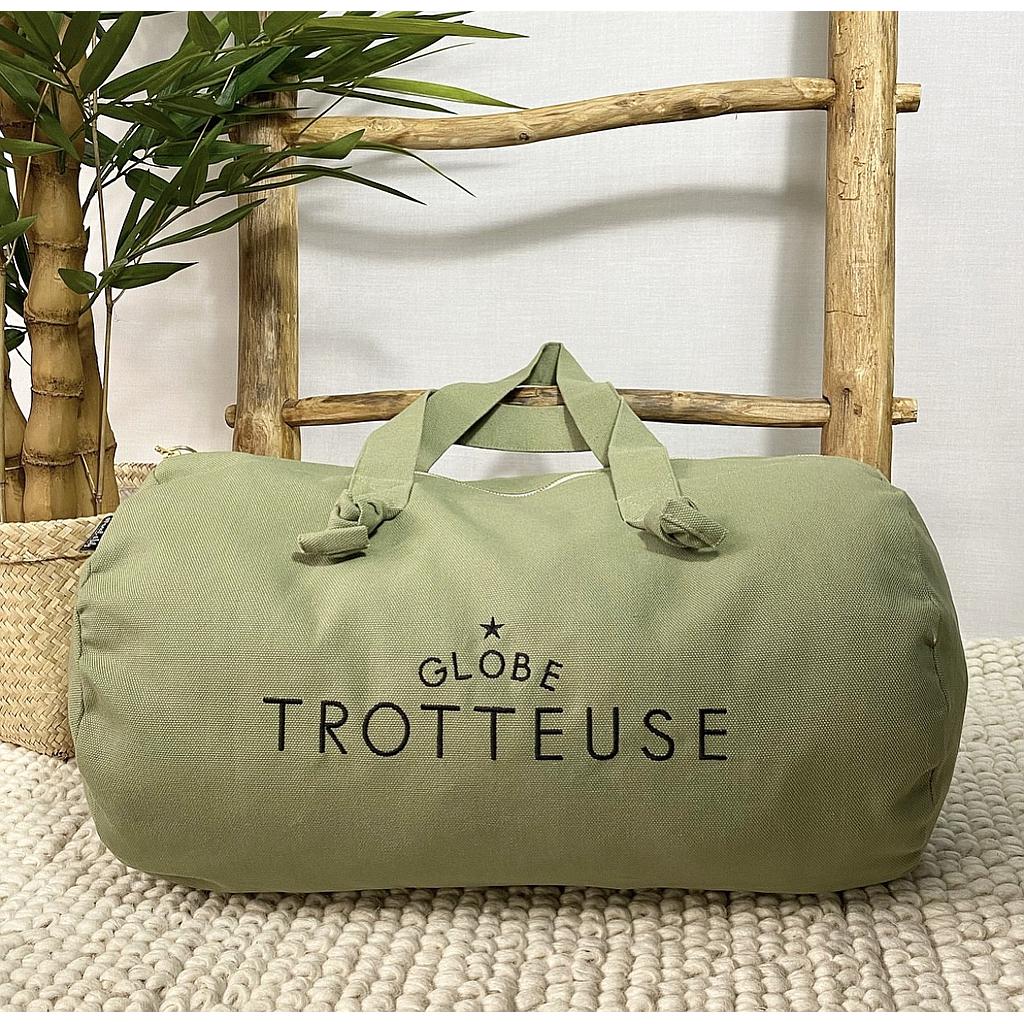 Sac Polochon brodé- TILLEUL- Globe Trotteuse