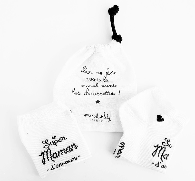 Socquettes "Super Maman d'amour"