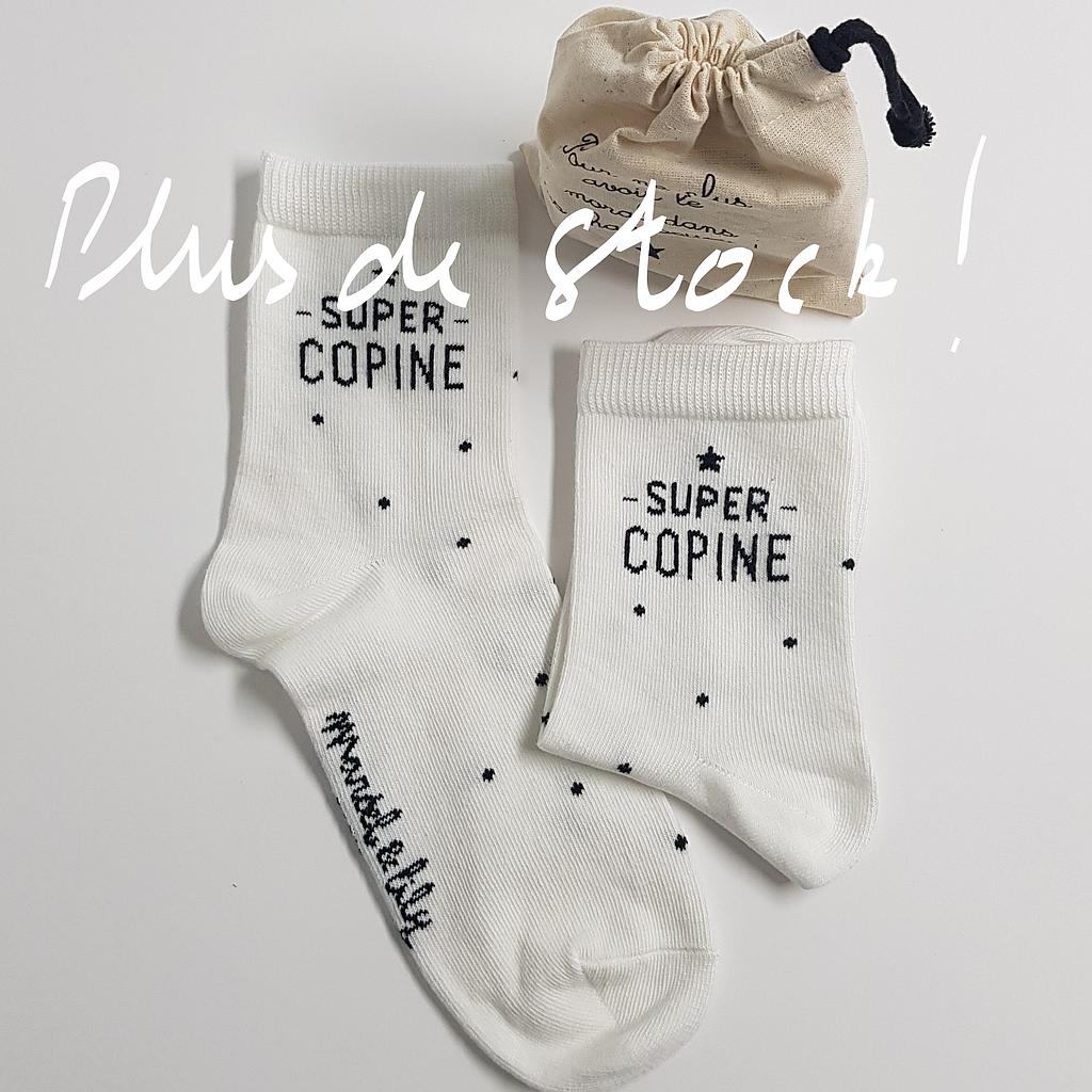 Chaussettes  "Super copine" Série Limitée
