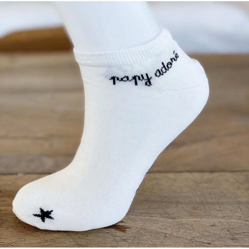 Socquettes  " Papy adoré " Milk-Navy
