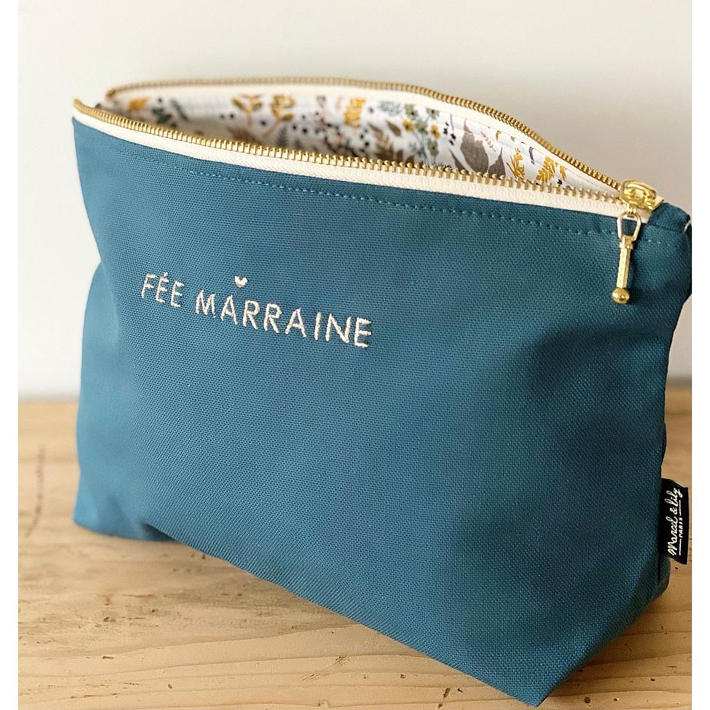Grande Trousse bleu canard "Fée Marraine"