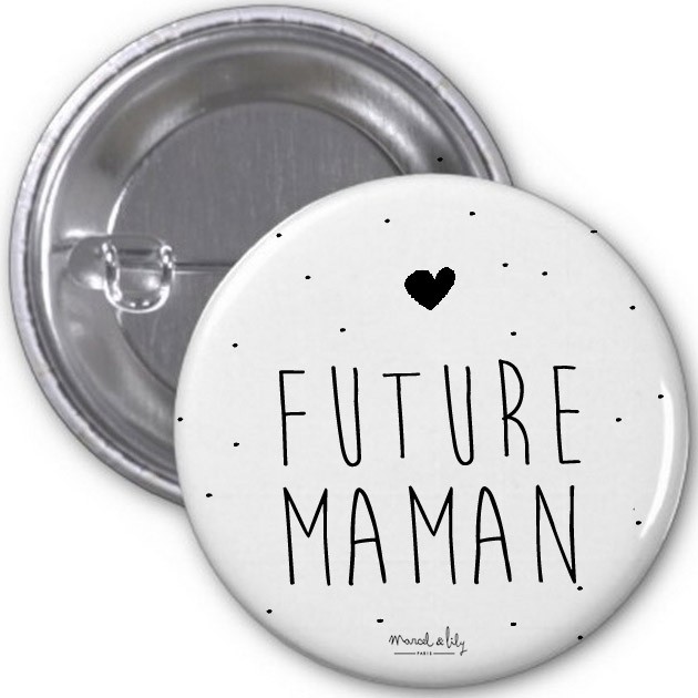 Lot de 5 Badges " Future Maman"
