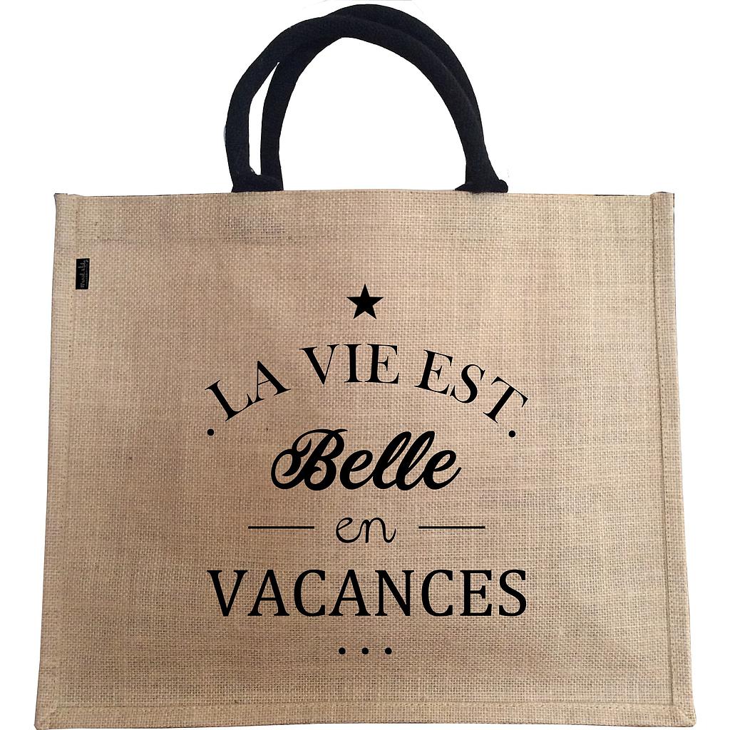 Sac Jute "La vie est belle en vacances" (Série limitée)