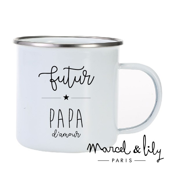 Tasse émaillée "Futur Papa"