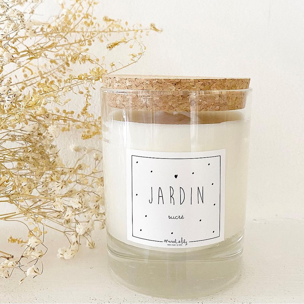 Bougie 2 mèches - Jardin sucré