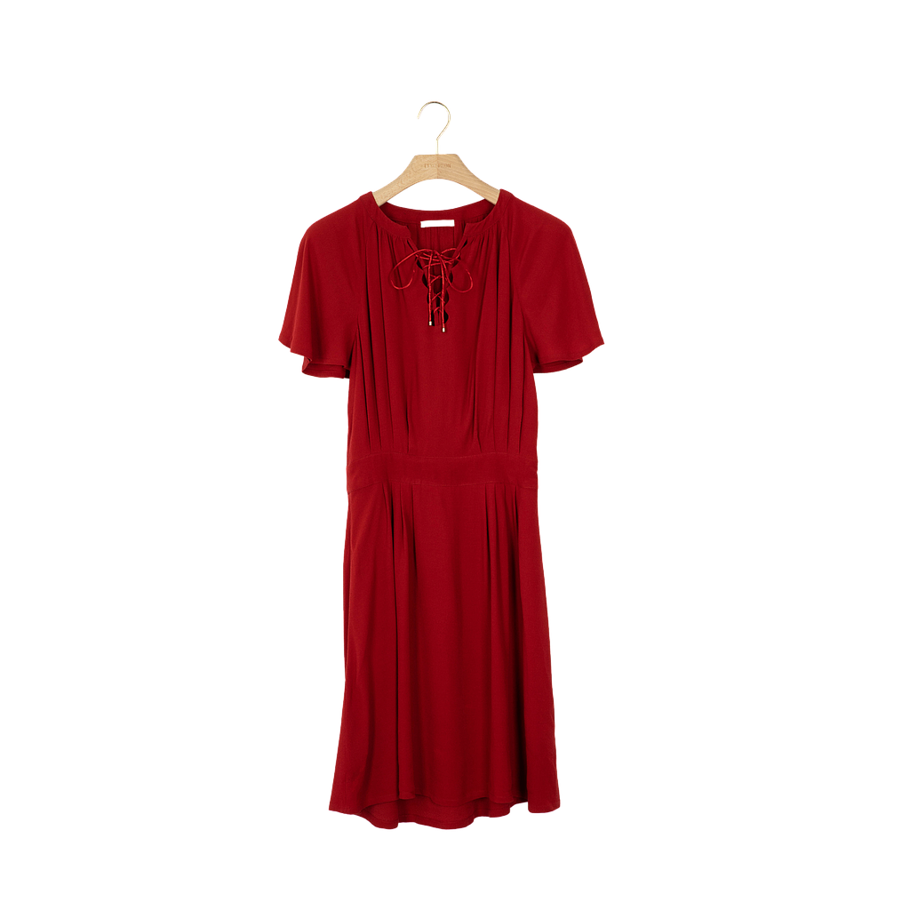L'Exception/SESSUN/F/Robe/Bordeaux/S/Viscose
