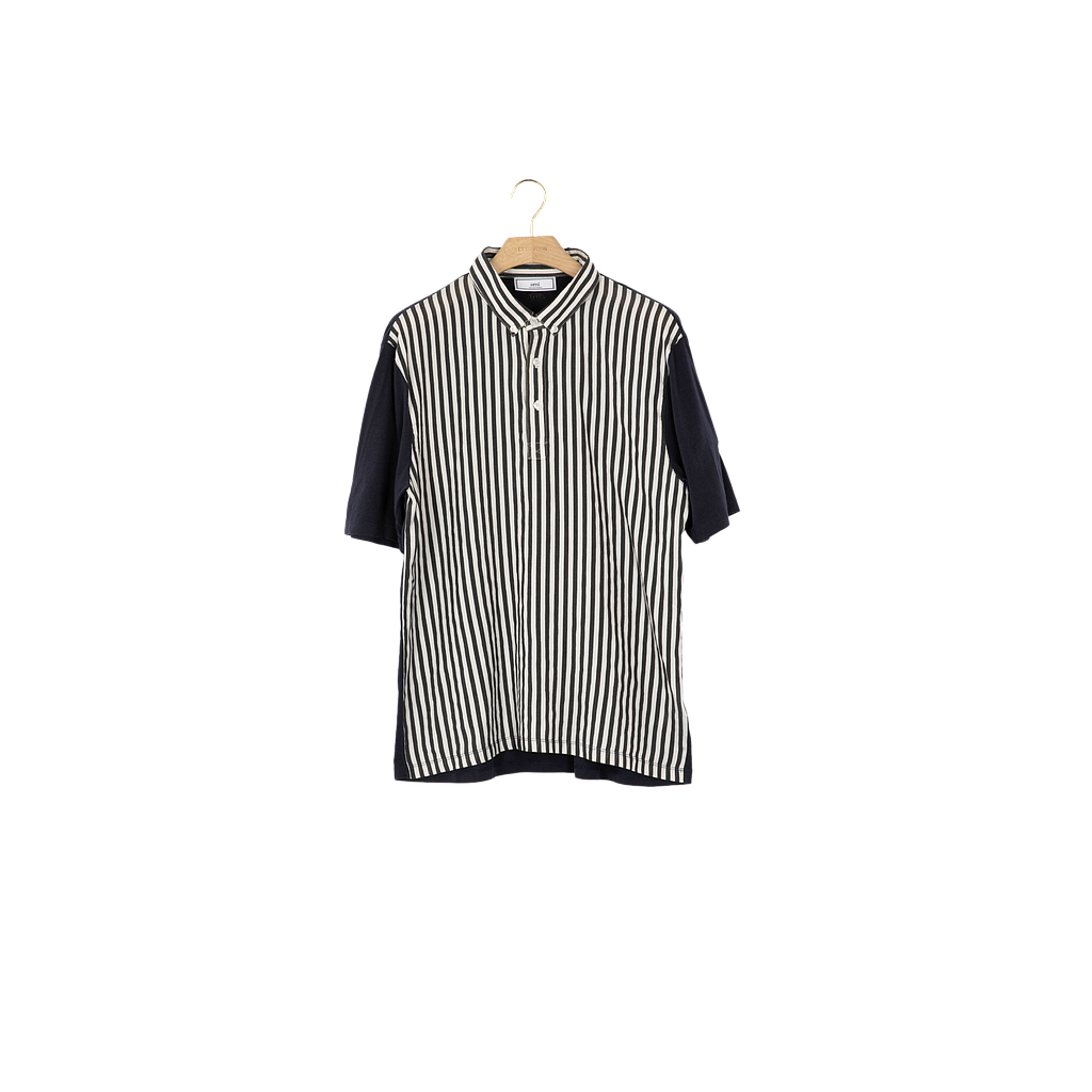 L'Exception/AMI Alexandre Mattiussi/H/Chemise/Bleu marine/L/Coton