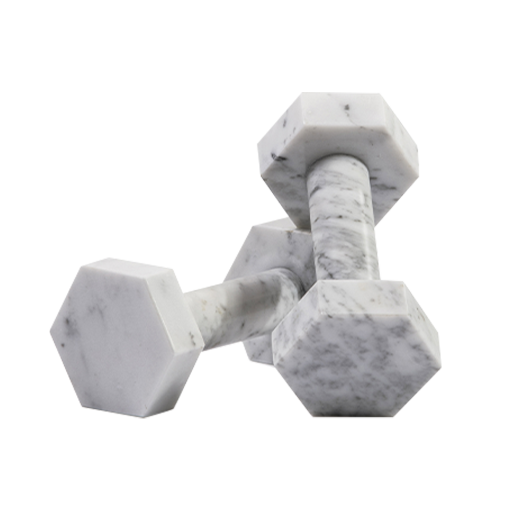 Dumbbells Carrara White