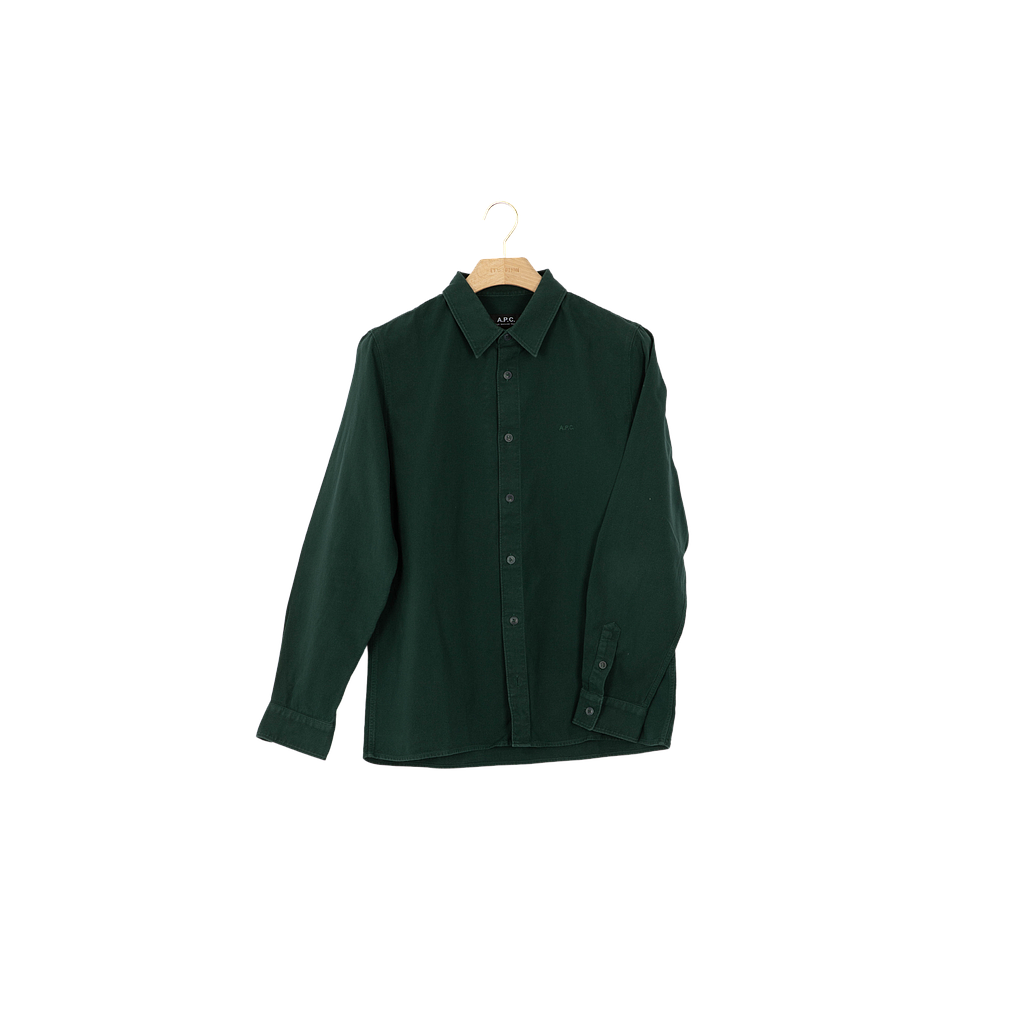 L'Exception/APC Paris/H/Chemise/Vert foncé/M/Coton