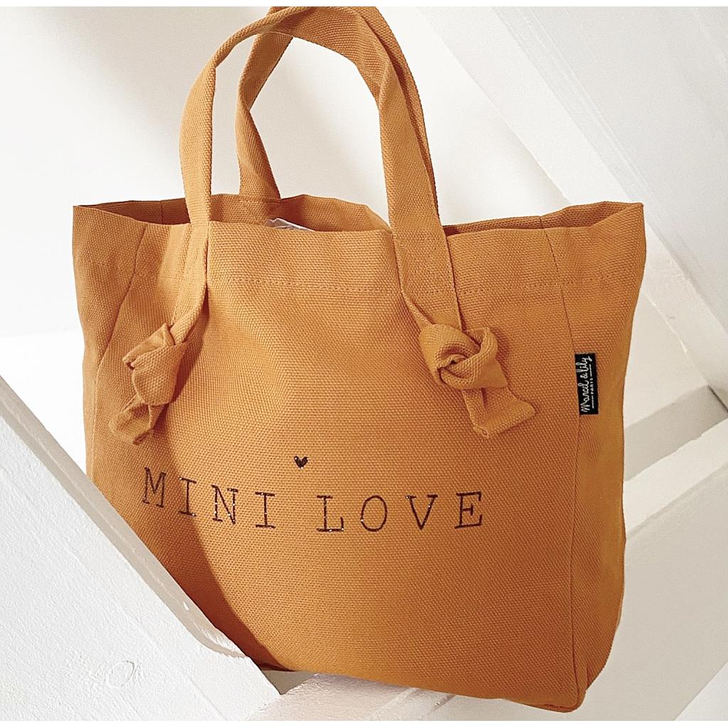 Mini Cabas Lily  orange confite "Mini Love"