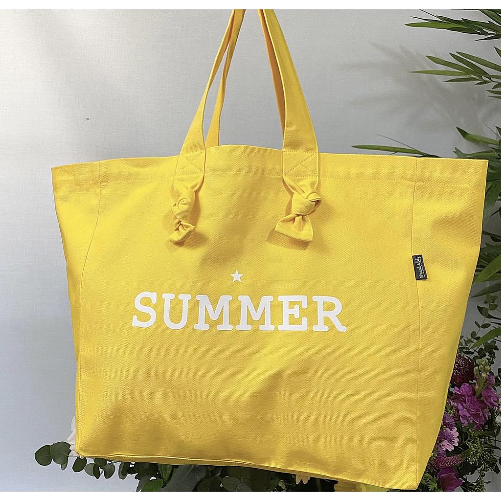 Cabas Lily- jaune banana- "SUMMER"