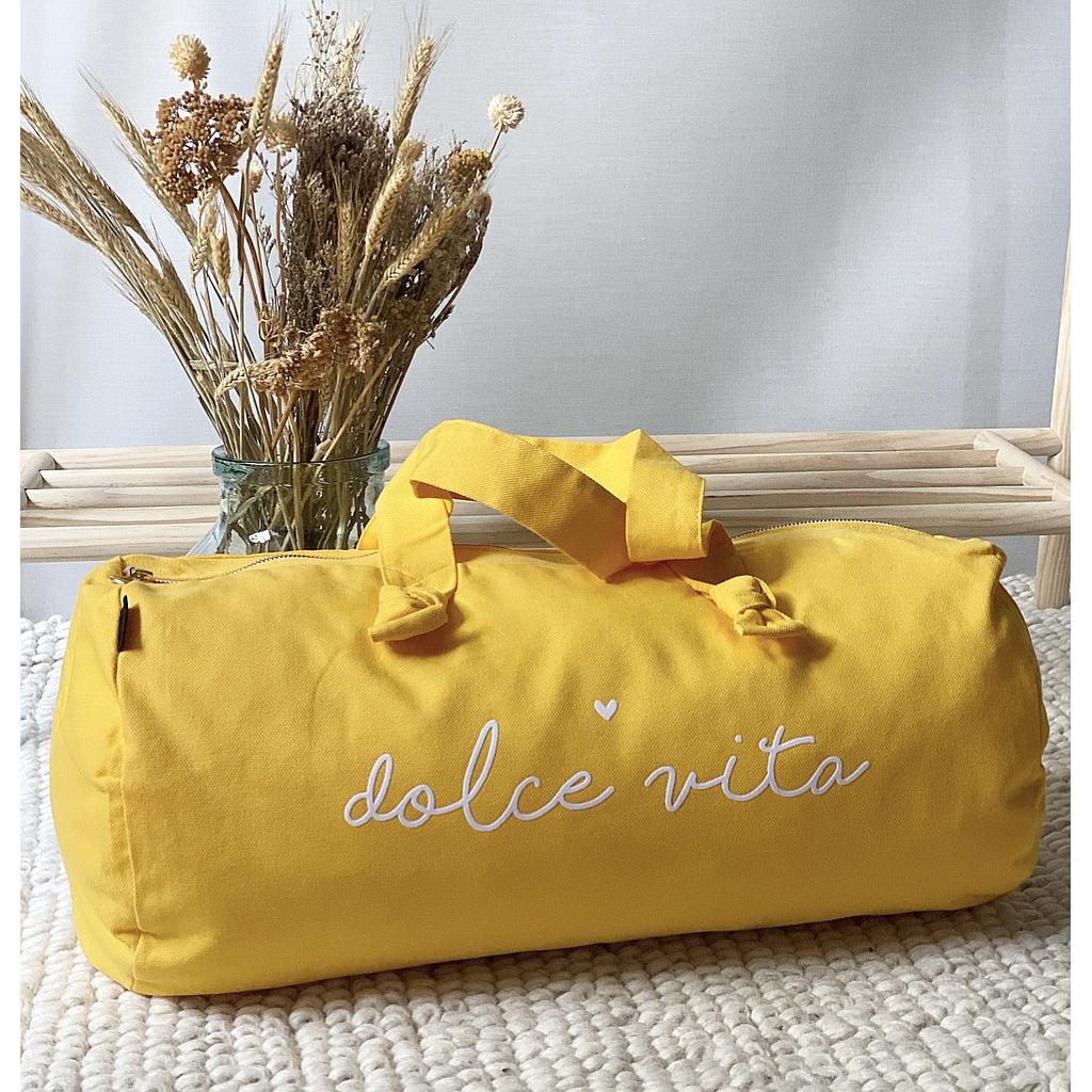 Sac Polochon -jaune banana- Dolce Vita