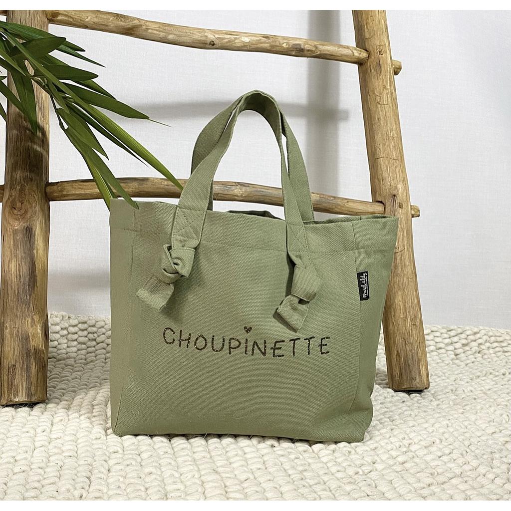 Mini Cabas  tilleul  "Choupinette"