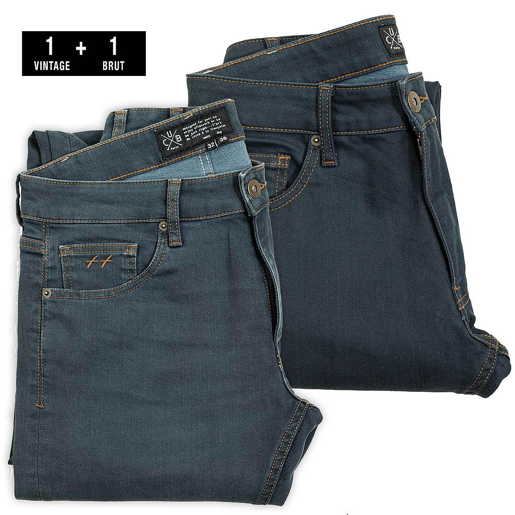 pack 2 jeans L38 : vintage + brut | prix réduit