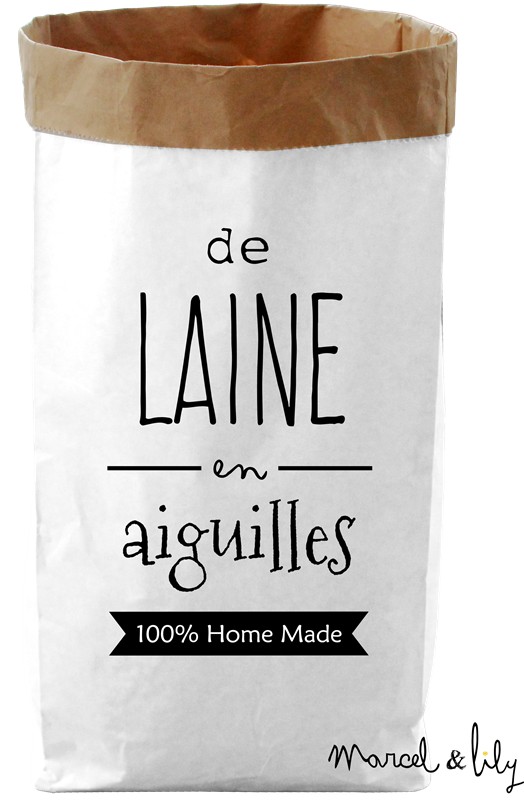 Paper Bag "De laine en aiguilles"
