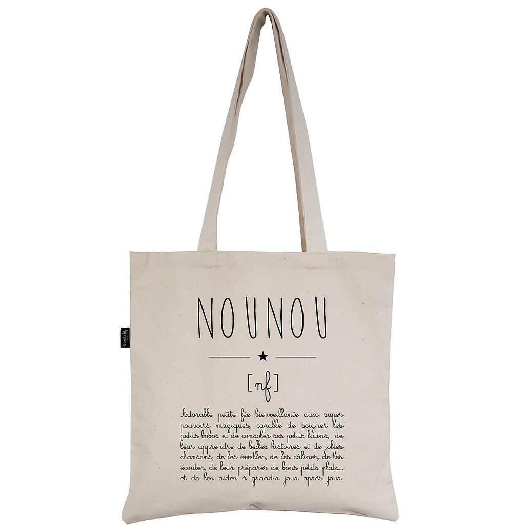 Tote-Bag écru " Nounou Définition" + pochon