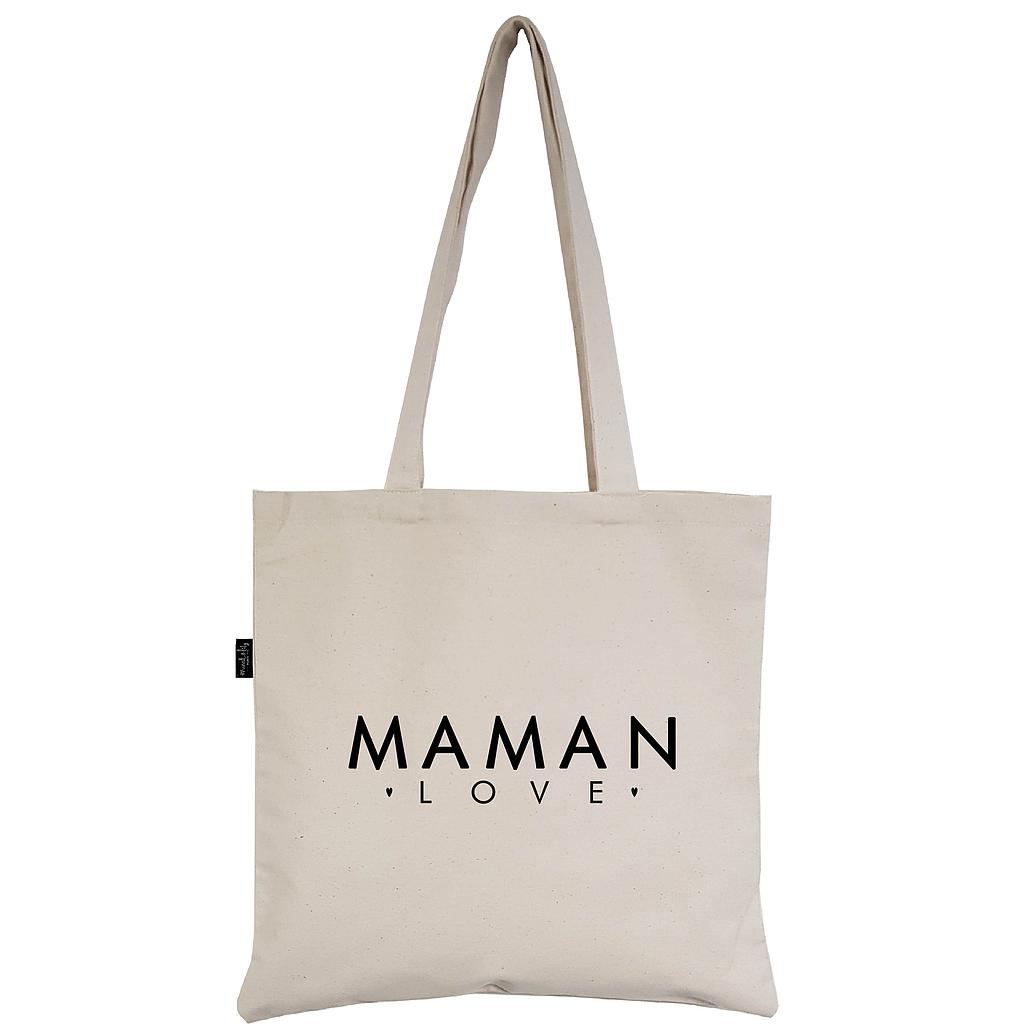 Tote-Bag écru "Maman Love"