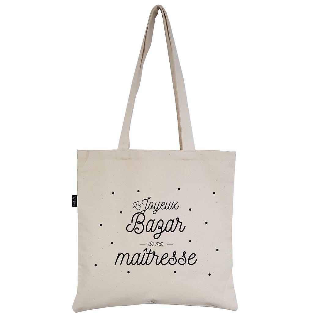 Tote-Bag écru "Le Joyeux Bazar de ma maîtresse"