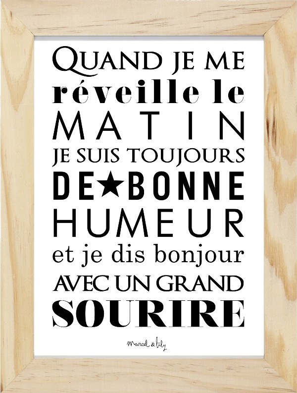 Affiche "Sourire"