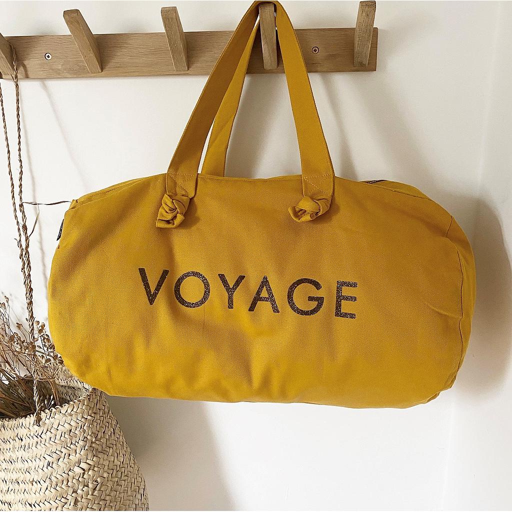 Sac Polochon -moutarde- Voyage