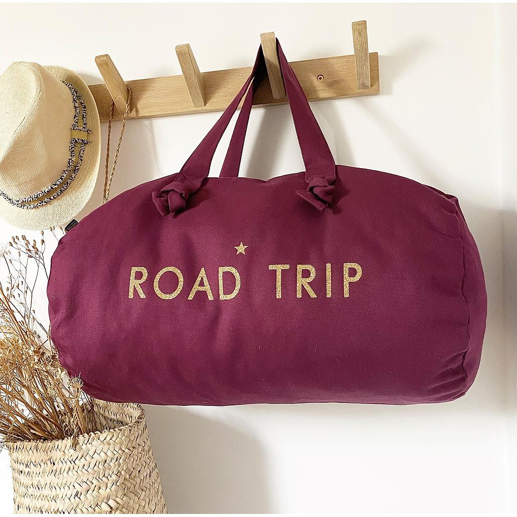 Sac Polochon aubergine - Road Trip