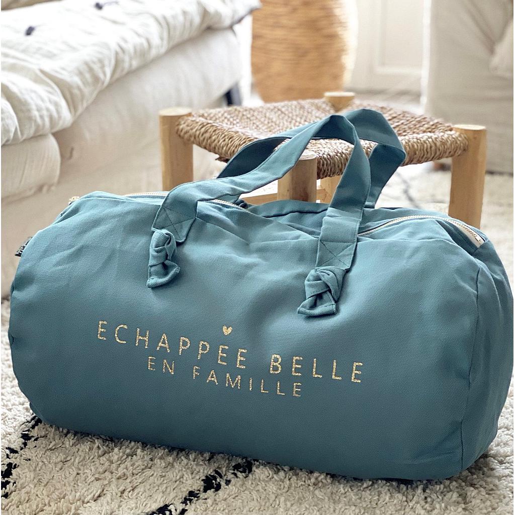 Sac Polochon eucalyptus - Echappée Belle en Famille