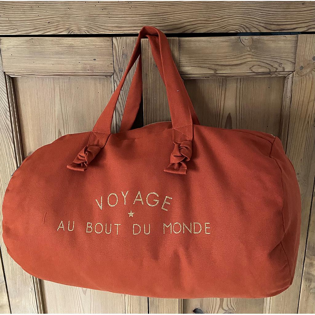 Sac Polochon Brique - Voyage au bout du monde