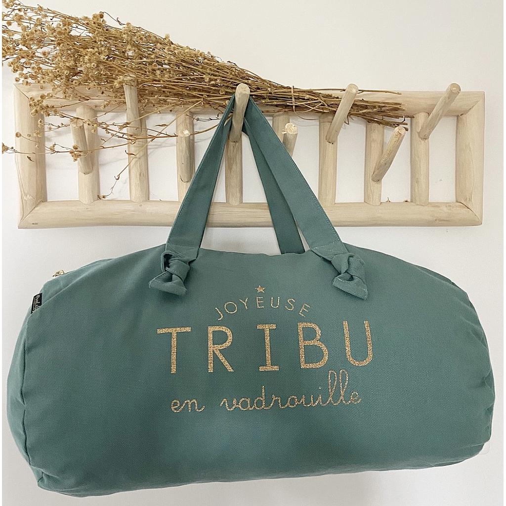 Sac Polochon eucalyptus - Joyeuse Tribu en Vadrouille