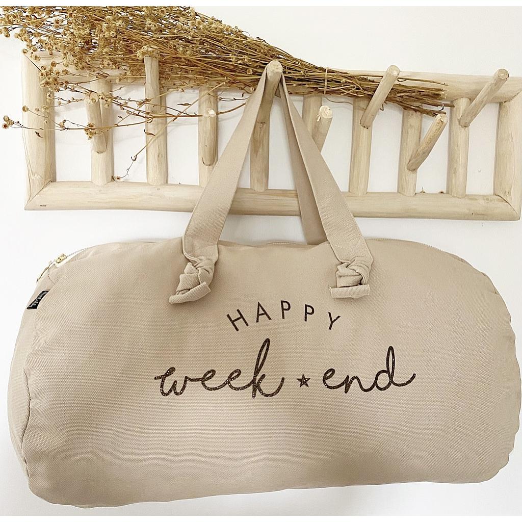 Sac Polochon -safari- Happy Week-end