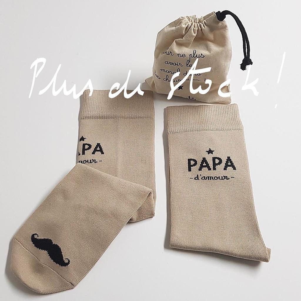 Chaussettes  " Papa d'amour" Série Limitée