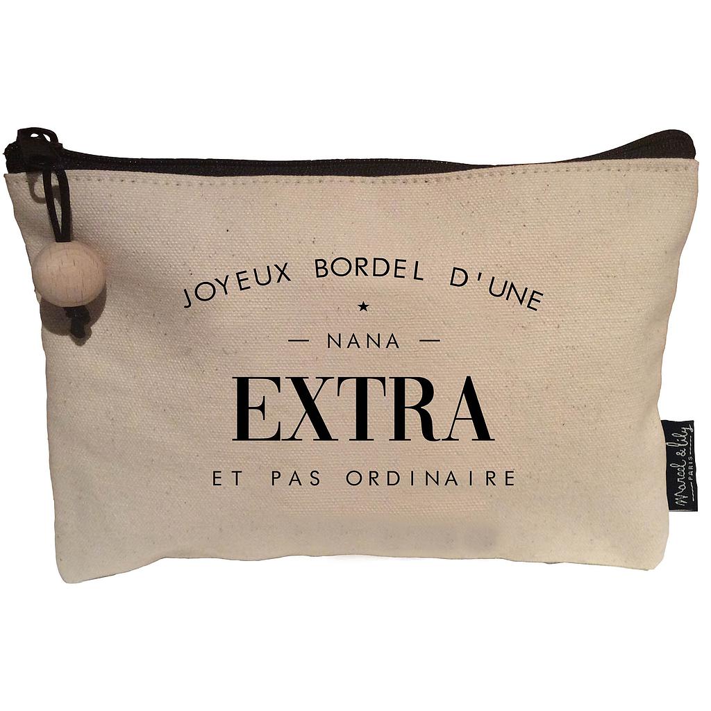 Trousse en coton écru "Nana Extra"
