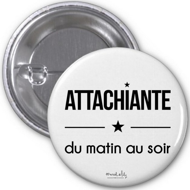 Lot de 5 badges Attachiante