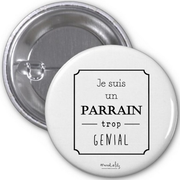 Lot de 5 Badges Parrain