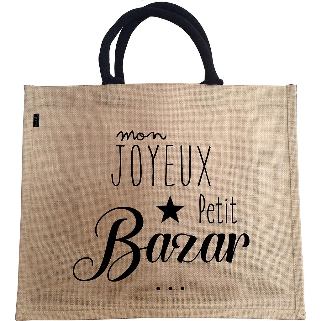 Sac Jute "mon joyeux petit bazar" ( Série limitée)